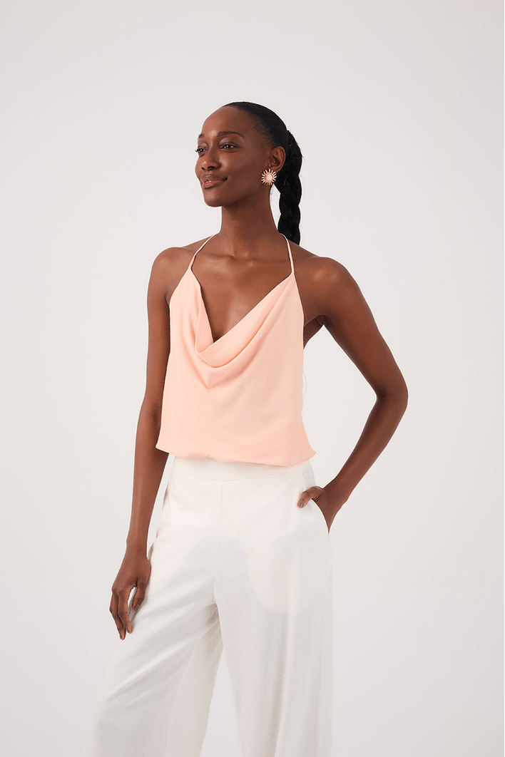 Blusa Crepe Degage