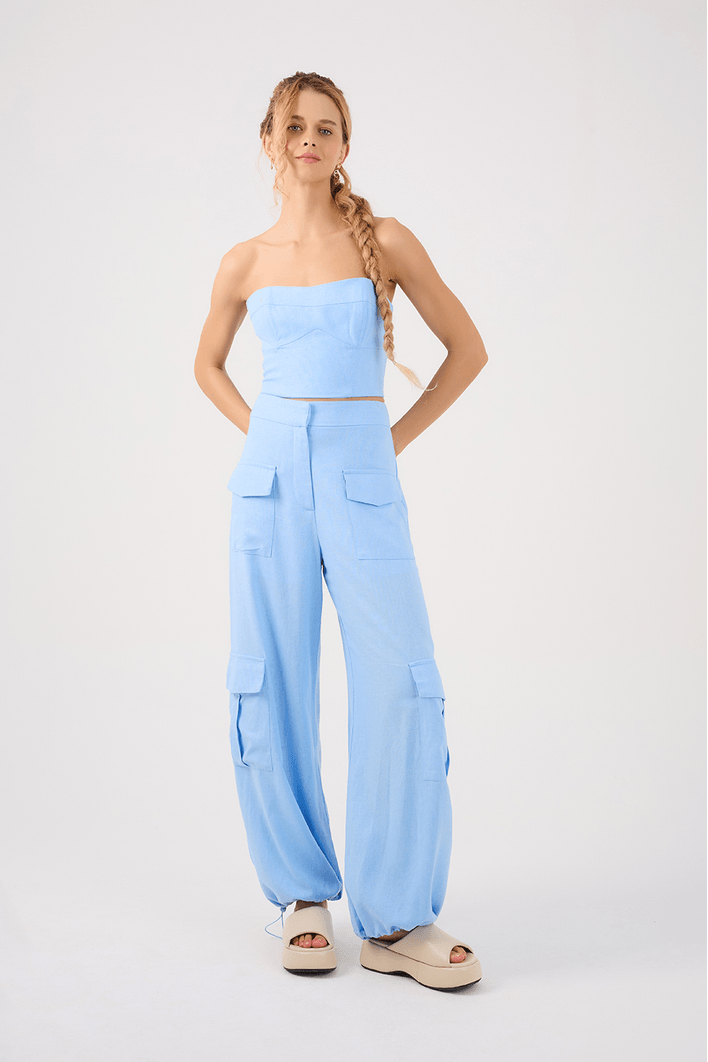 Calça Utilitária Linho