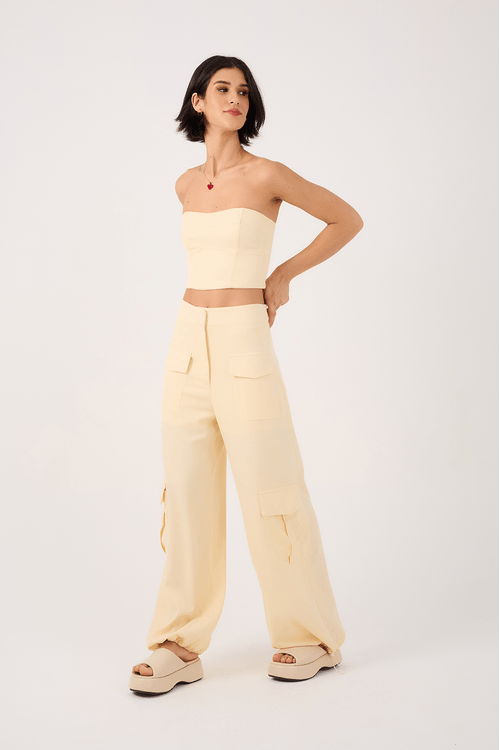 Calça Utilitária Linho