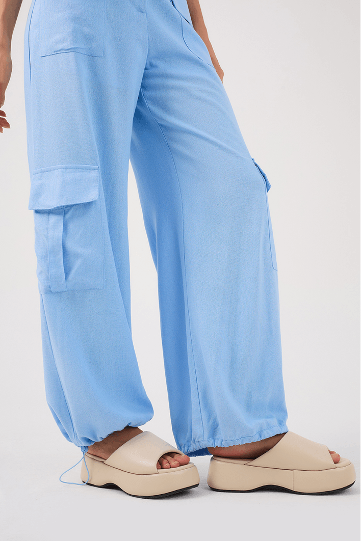 Calça Utilitária Linho