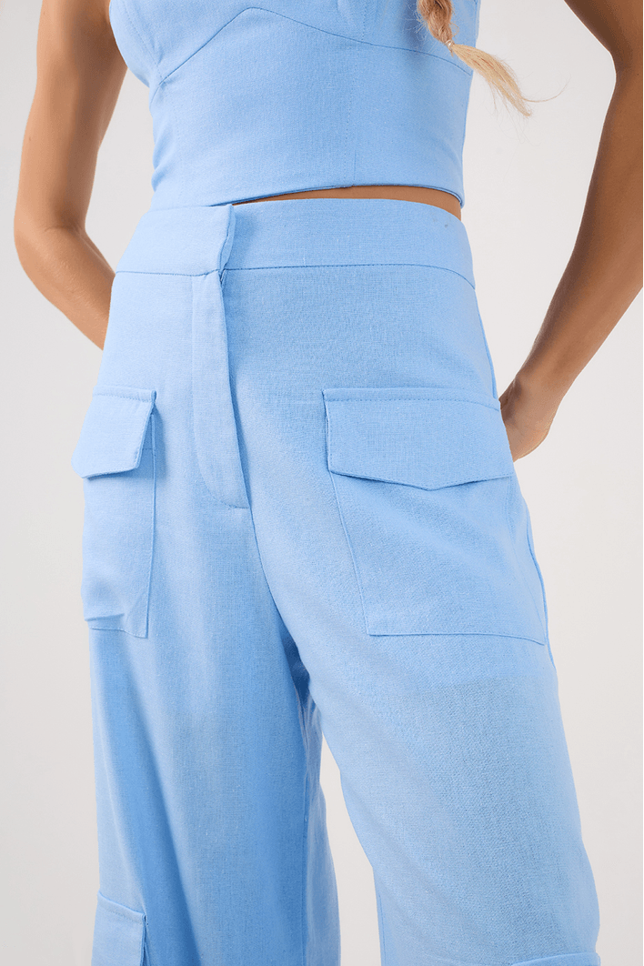 Calça Utilitária Linho