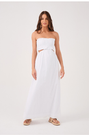 Vestido Cropped Algodão Busto Lastex