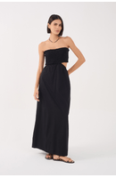 Vestido Cropped Algodão Busto Lastex