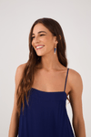 Vestido Curto Crepe Bicolor Marias