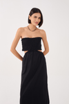 Vestido Cropped Algodão Busto Lastex