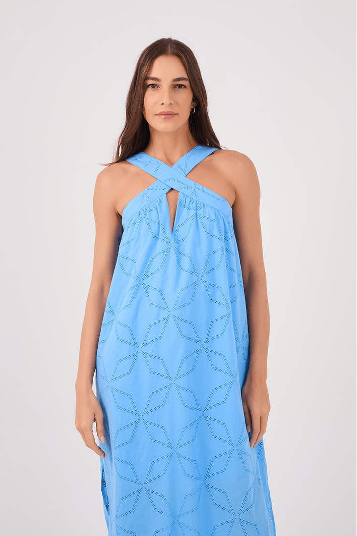 Vestido Cropped Laise Bordado