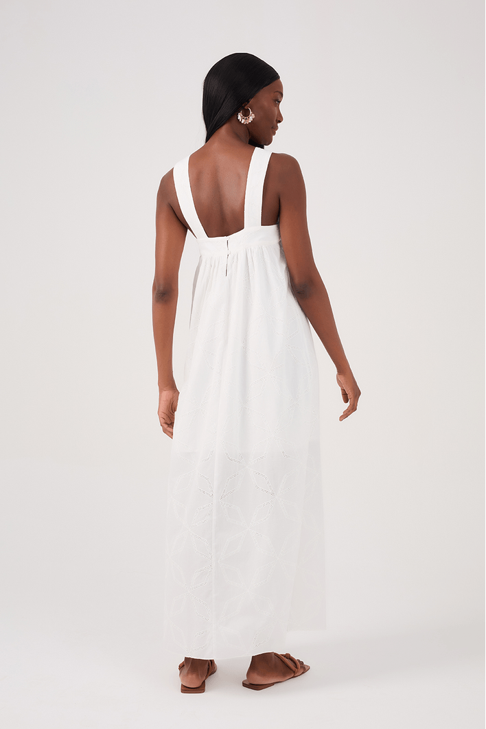 Vestido Cropped Laise Bordado