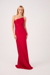 Vestido Longo Cetim Drapeado
