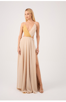 Vestido Longo Bicolor