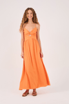 Vestido Longo Busto Franzido