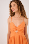 Vestido Longo Busto Franzido