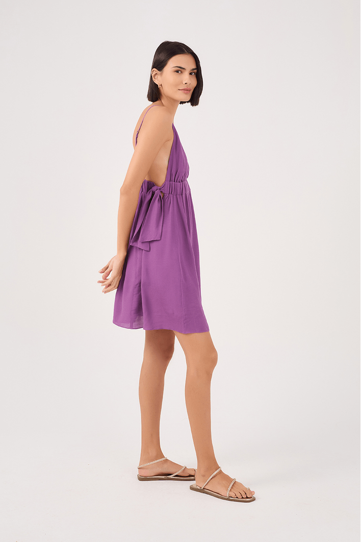 Vestido Crepe Amarração