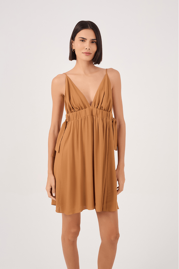Vestido Crepe Amarração