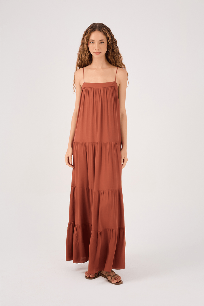 Vestido Longo Crepe Marias