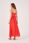 Vestido Longo Busto Franzido