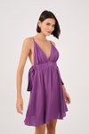 Vestido Crepe Amarração