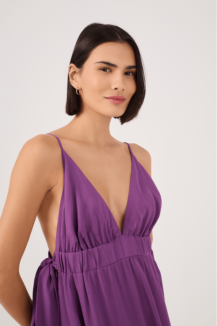 Vestido Crepe Amarração