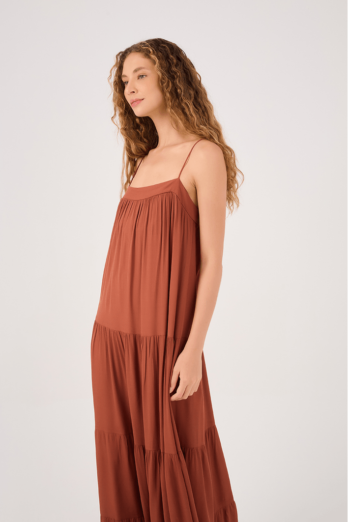 Vestido Longo Crepe Marias