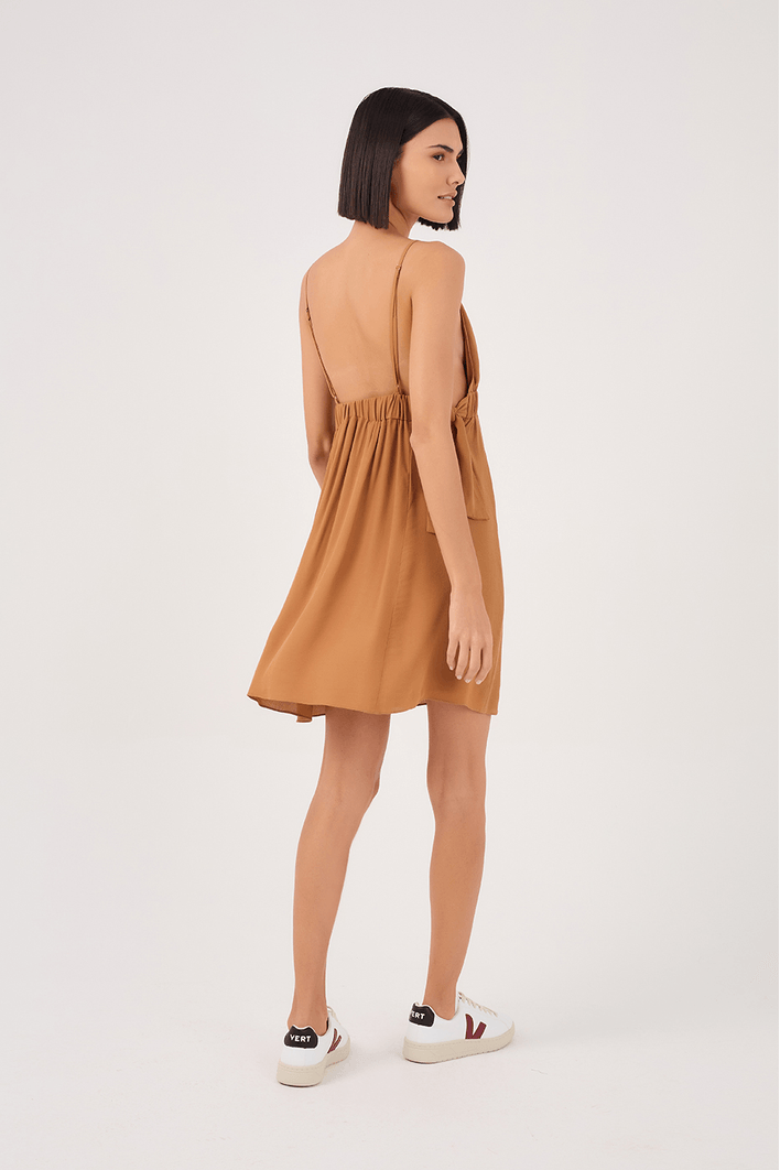 Vestido Crepe Amarração