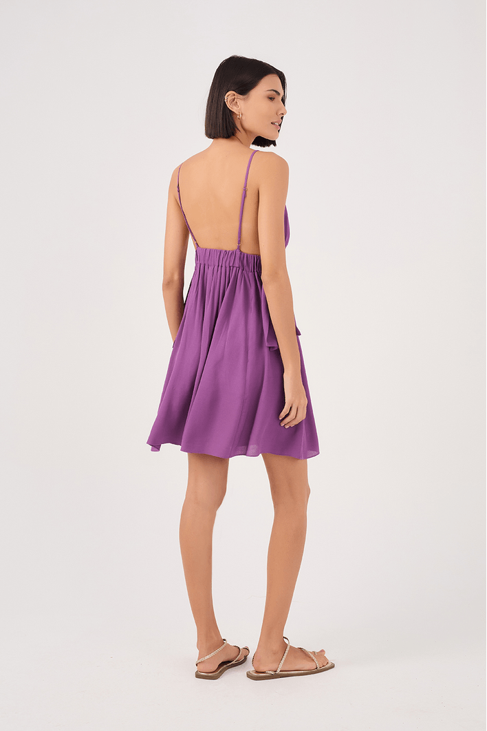 Vestido Crepe Amarração