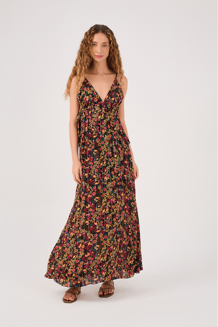 Vestido Longo Lurex Água Doce