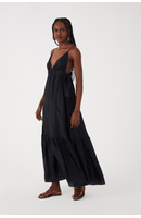 Vestido Longo Cetim Amarracao Lateral