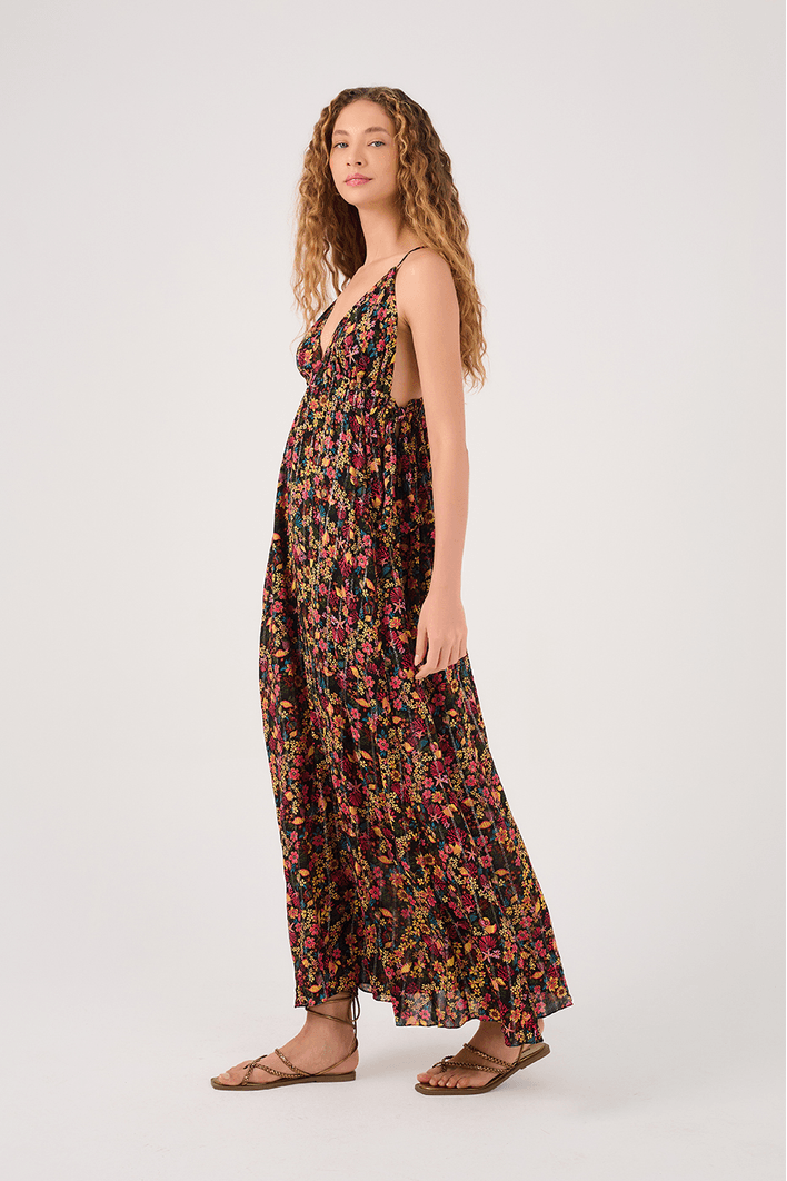 Vestido Longo Lurex Água Doce