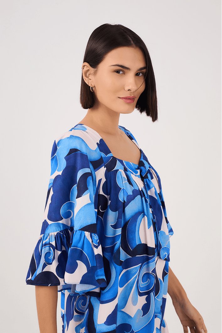 Vestido Estampa Balanço do Mar