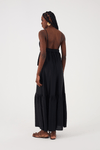 Vestido Longo Cetim Amarracao Lateral
