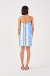 Vestido Linho Estampa Quebra-mar