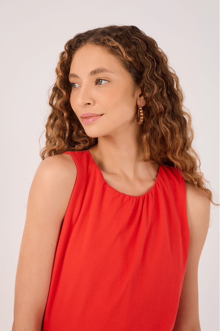 Vestido Pala Franzida