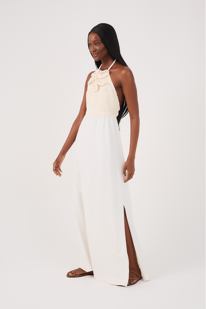 MELT THE LADY tuck foodie long dress