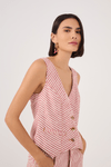 Blusa Colete Sarja Listra Guará