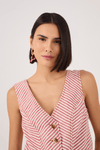 Blusa Colete Sarja Listra Guará