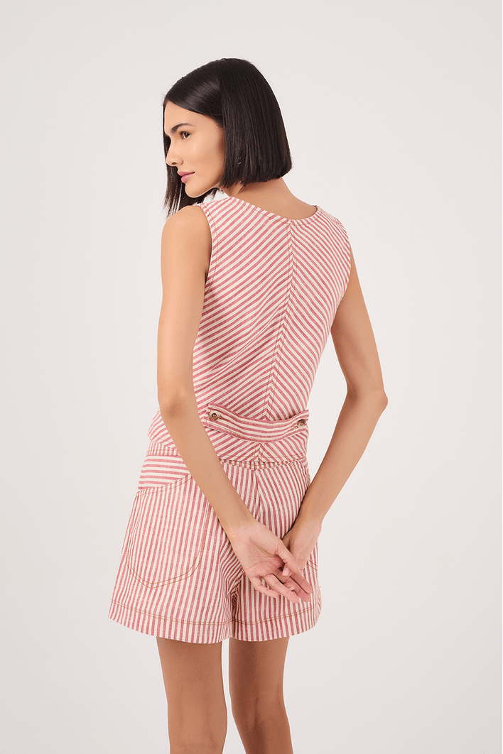 Blusa Colete Sarja Listra Guará