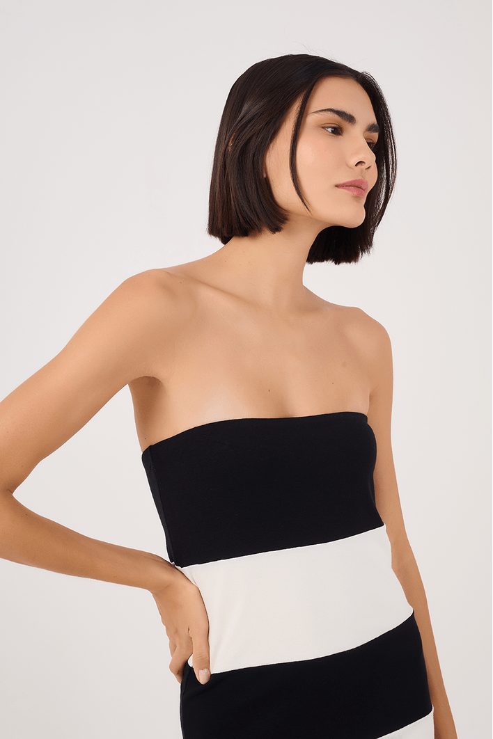 Vestido Estampa Listra Maresia