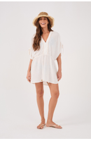 Vestido Gaze Com Bordado