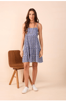 Vestido Bata Estampa Conchas