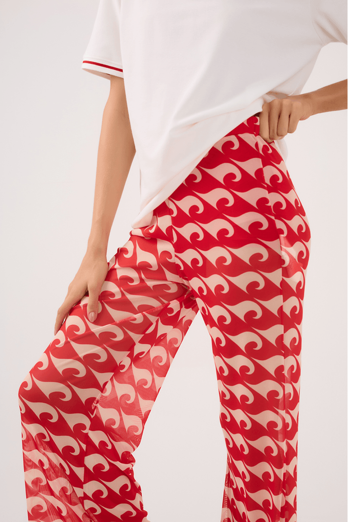 Calça Tule Estampa Drop