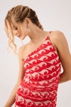 Vestido Ombro Só Tule Estampa Drop
