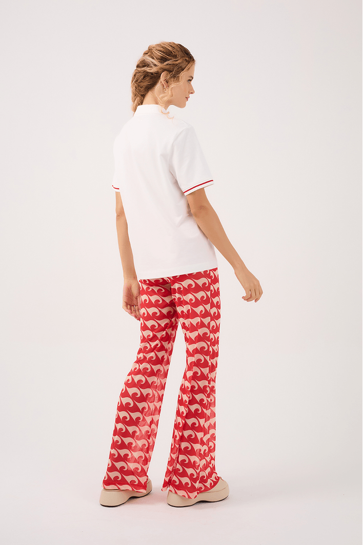 Calça Tule Estampa Drop
