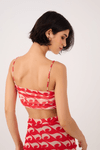 Blusa Drapeada Tule Estampa Drop