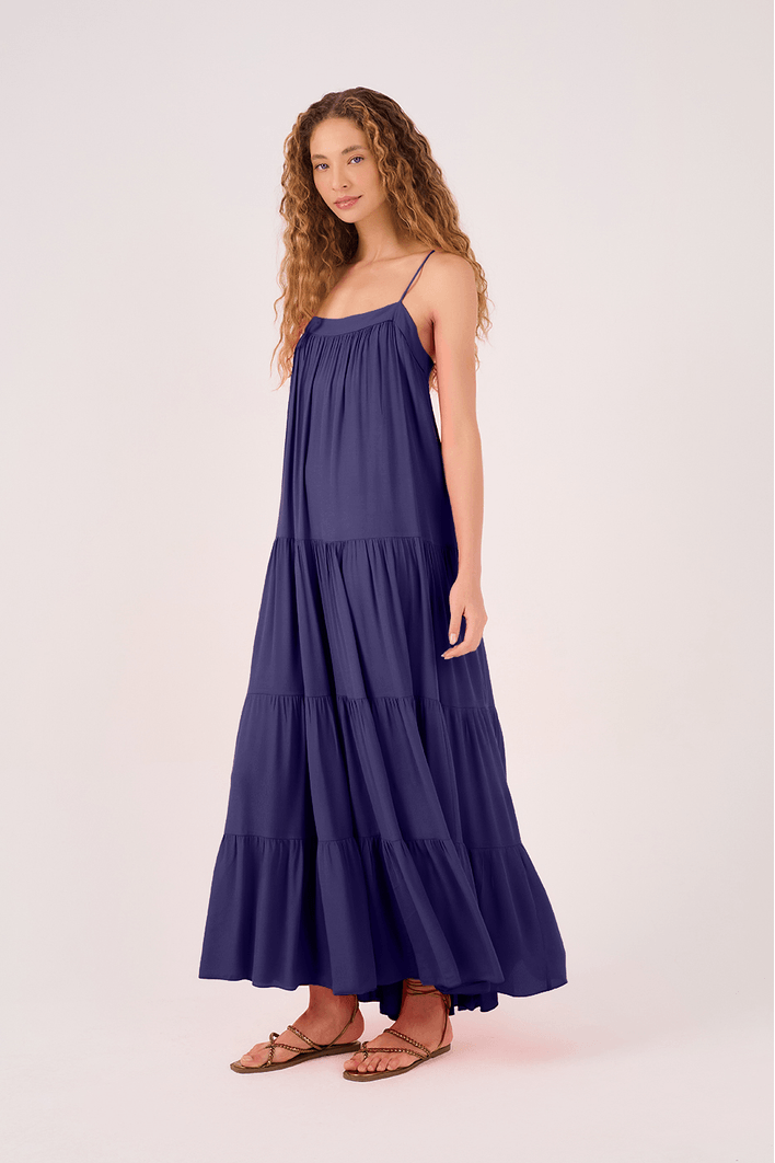 Vestido Longo Crepe Marias