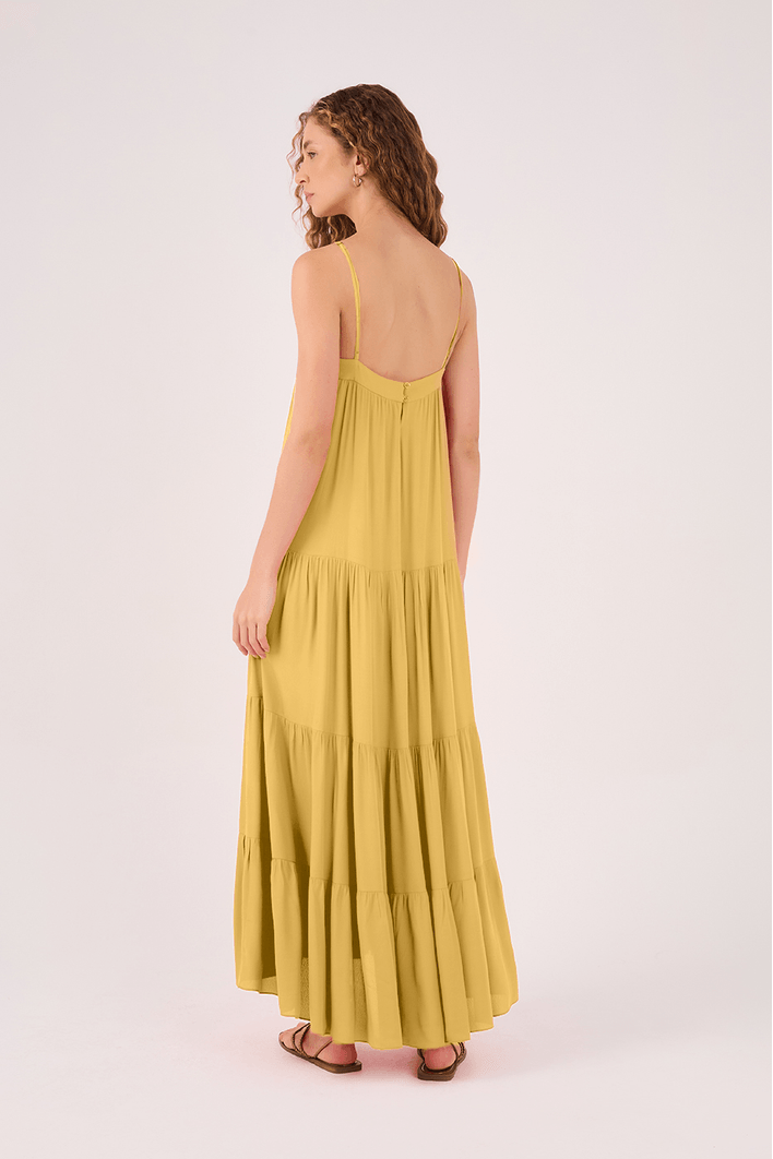Vestido Longo Crepe Marias
