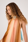Vestido Cropped Lurex Estampa Recanto