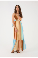 Vestido Cropped Nó Lurex Estampa Recanto