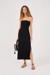 Vestido Midi Linho Lastex Costas
