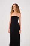 Vestido Midi Linho Lastex Costas