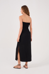 Vestido Midi Linho Lastex Costas