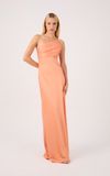 Vestido Longo Cetim Drapeado